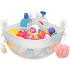 Quick-Dry & Multi-Pocket Hanging Bath Organizer (Adhesive Hooks)