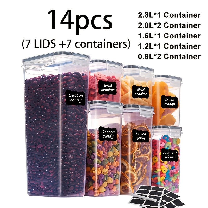 Airtight BPA-Free Flip-Top Food Storage Containers