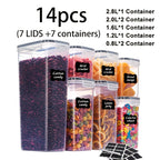 Airtight BPA-Free Flip-Top Food Storage Containers