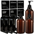 Drill-Free Refillable Wall-Mount Shower Dispenser (3-Pack)