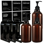 Drill-Free Refillable Wall-Mount Shower Dispenser (3-Pack)