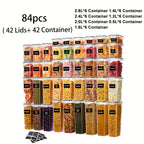Airtight BPA-Free Flip-Top Food Storage Containers