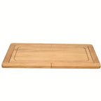Adjustable Double-Sided Wooden Cutting Board (Juice Groove)