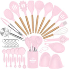 Heat-Resistant Silicone & Dishwasher-Safe Utensil Set (37/44 Pcs)