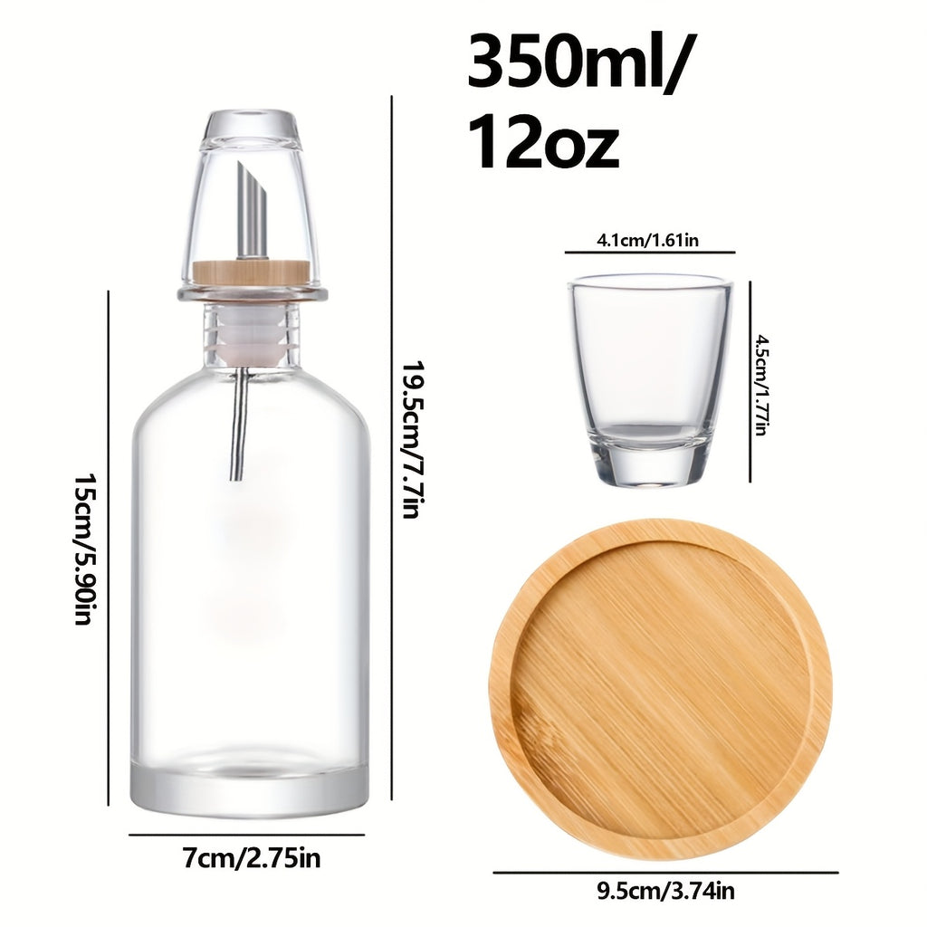 Refillable Compact Mouthwash Dispenser Set (4-Piece)