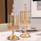 Food-Safe Glass Candy Jar (Polished Metal Lid)