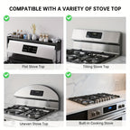 Expandable & Adjustable Powder-Coated Stove Shelf
