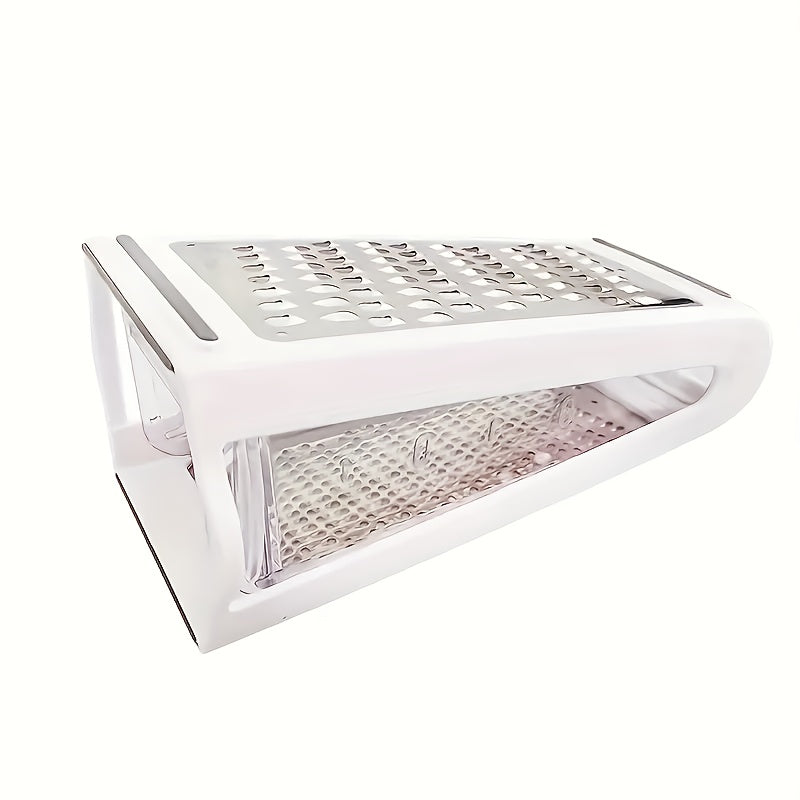 Double-Sided Stainless Steel Grater (Built-In Container)