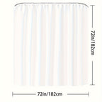Handmade-Style Ruched Scalloped Shower Curtain (72 x 72 in)