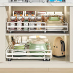 Smooth-Glide Heavy-Duty Metal Pull-Out Cabinet Rack (8-Tier)
