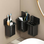 Wall-Mounted Space-Saving Toothbrush & Toothpaste Holder