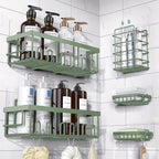 Rustproof 316 Stainless Steel No-Drill Shower Caddy (Set of 5)