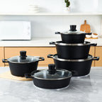 Stone-Coated Nonstick Aluminum Cookware Set (10-Piece)