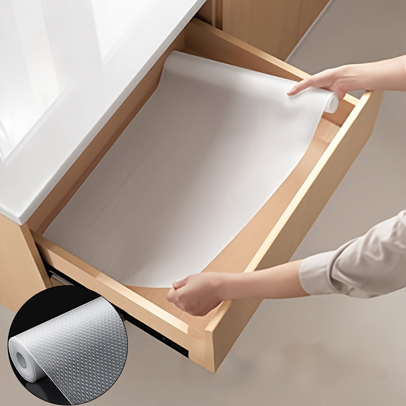 Transparent Non-Adhesive Anti-Slip Cabinet Shelf Liner (23.6 x 78.7 in Roll)