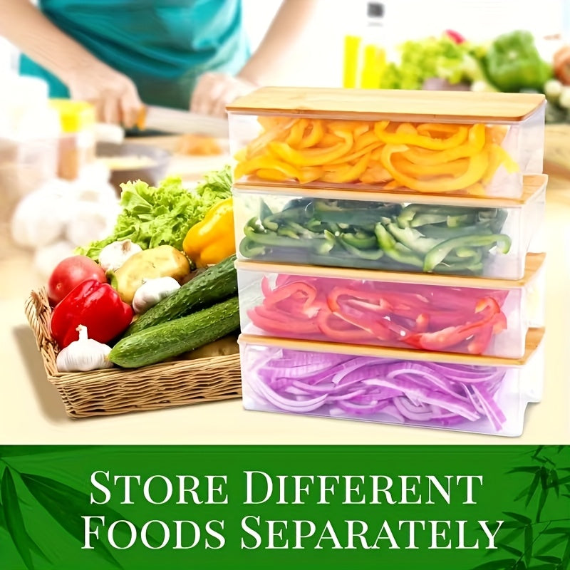 Bamboo Cutting Board With Container & Removable Grater