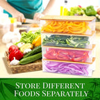 Bamboo Cutting Board With Container & Removable Grater