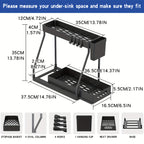 Durable Metal Pull-Out Under-Sink Organizer