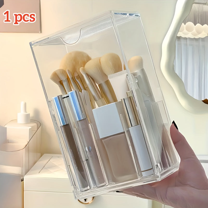 Adjustable & Expandable Clear Acrylic Makeup Brush Organizer