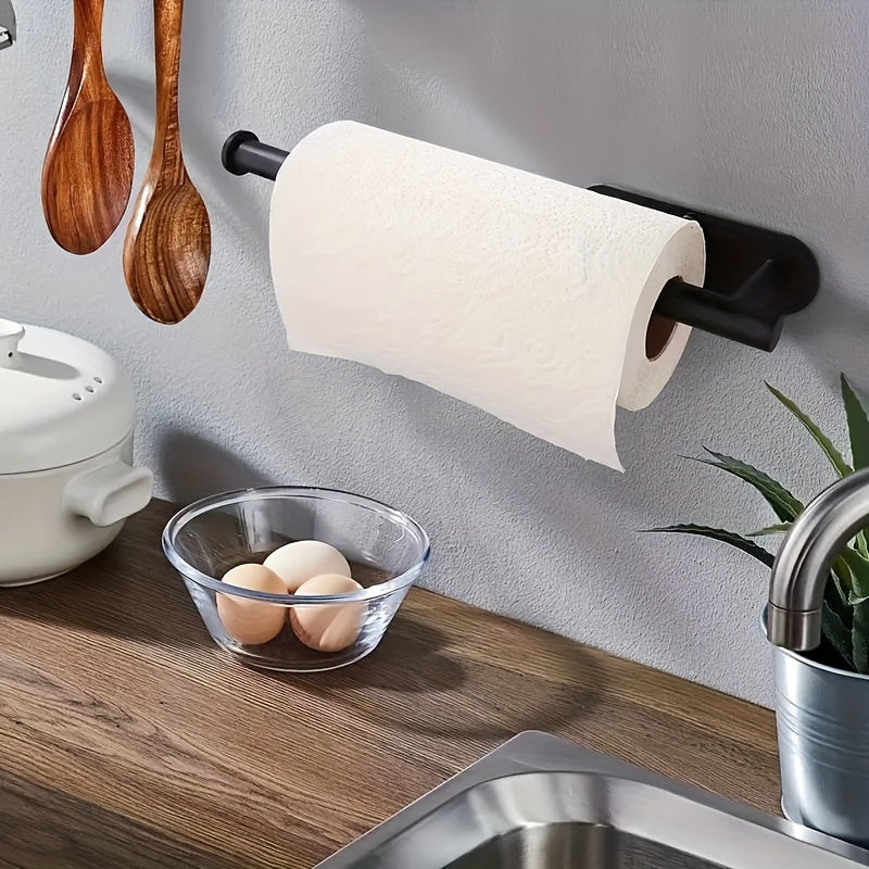 Self-Adhesive Stainless Steel Under-Cabinet Paper Towel Holder