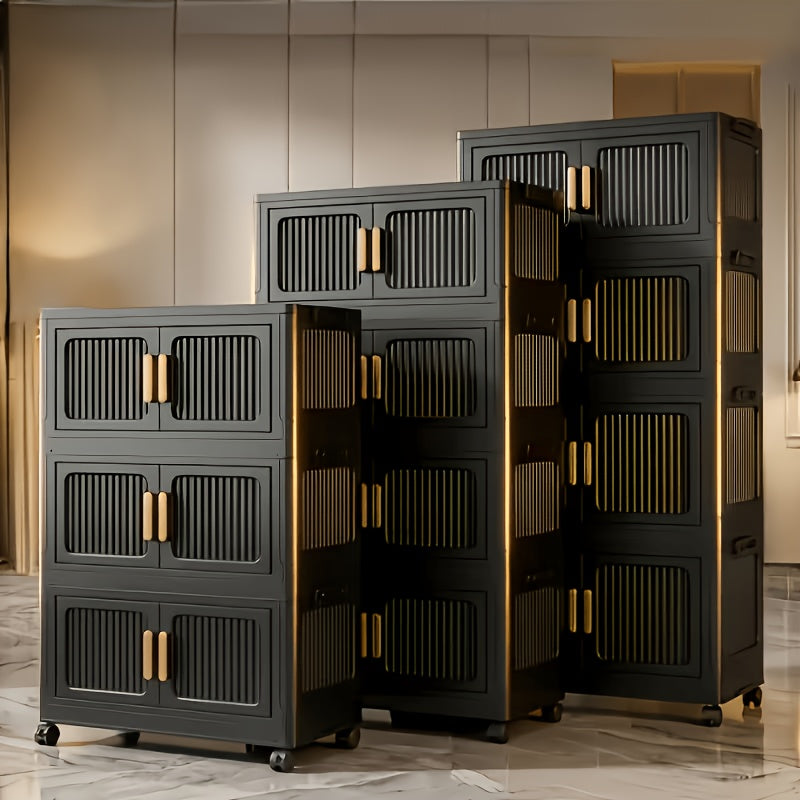 Foldable Lightweight Plastic Filing Shelf Unit (3-5 Layers)