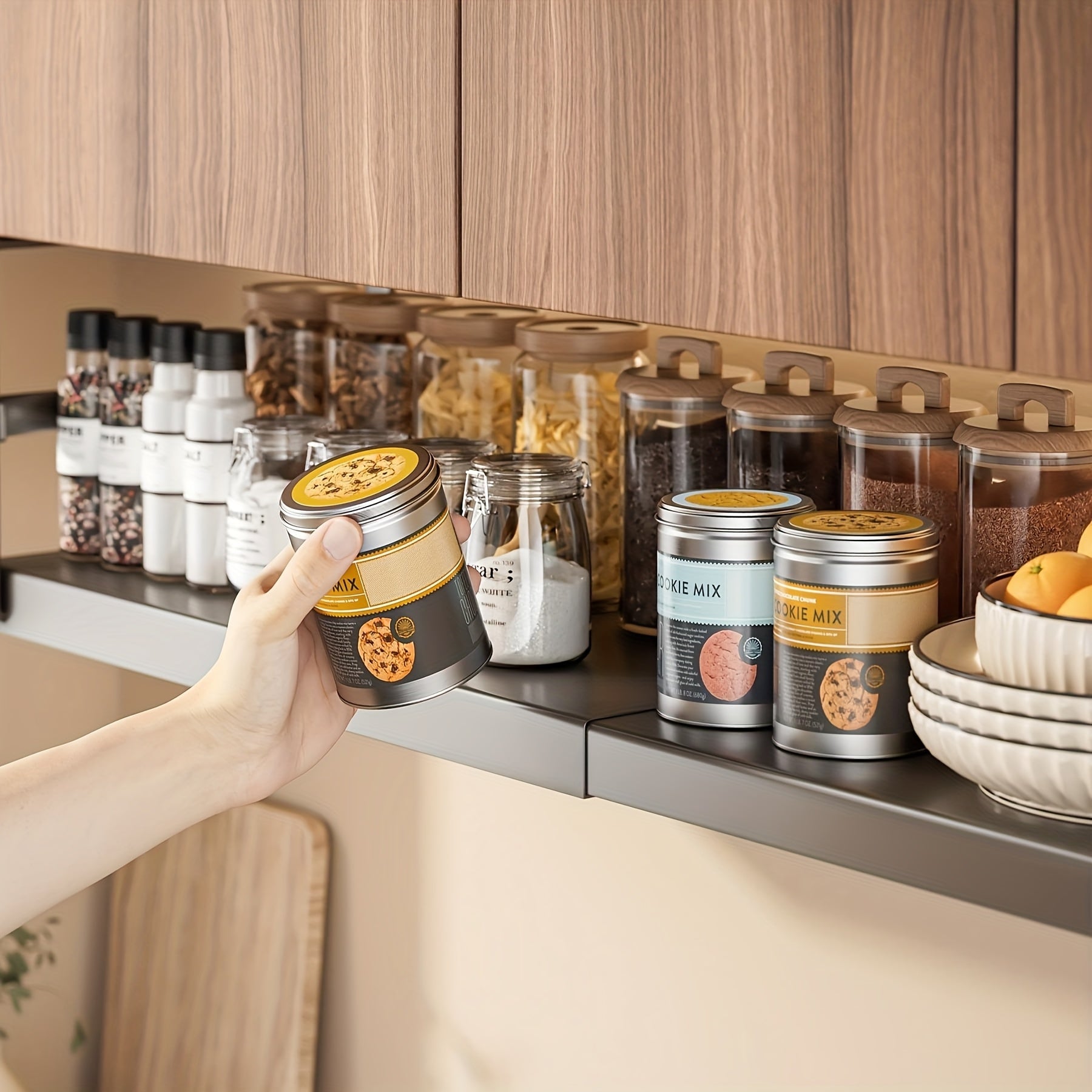Adjustable Carbon Steel Under-Cabinet Storage Rack