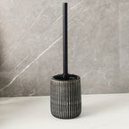 Durable Hygienic Ceramic Toilet Brush & Holder (Floor-Mount)