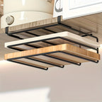 Space-Saving Stainless Steel Under-Cabinet Storage Rack