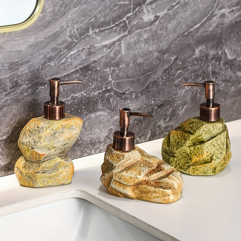 Refillable Vintage Stone Ceramic Soap & Lotion Dispenser
