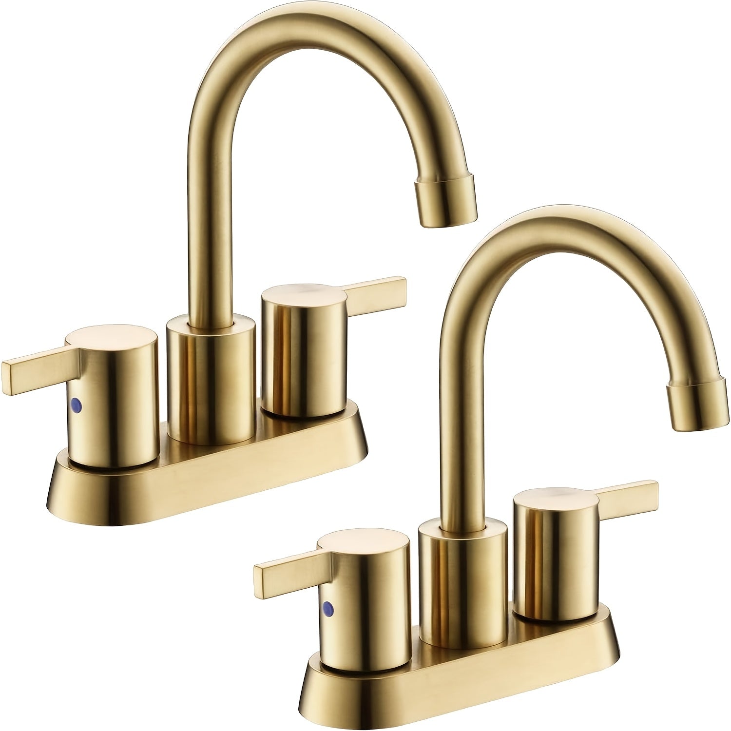 Brass 360° Swivel Bathroom Faucet (4-Inch Centerset)