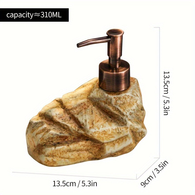 Refillable Vintage Stone Ceramic Soap & Lotion Dispenser