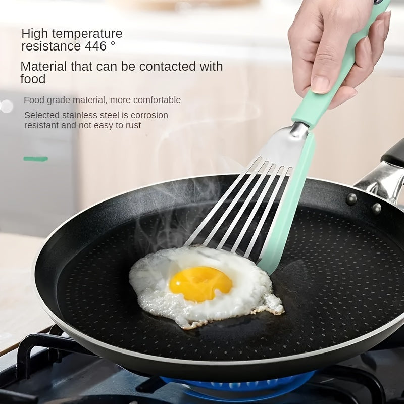 Heat-Resistant Silicone & Stainless Steel Spatula