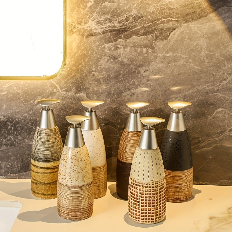 Refillable Ceramic Hand Pump Bottle