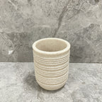 Space-Saving Freestanding Resin & Wood Bathroom Set (4-Piece)