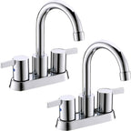 Brass 360° Swivel Bathroom Faucet (4-Inch Centerset)