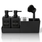 Dual Pump Countertop Soap Dispenser & Sponge Holder