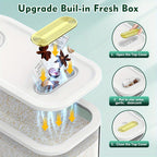 Large Capacity Airtight Rice Container (Measuring Cup & Time Markings)