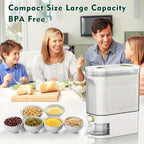 Large Capacity Airtight Rice Container (Measuring Cup & Time Markings)
