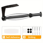 Single-Hand Soft-Damping Paper Towel Holder (Wall/Under-Cabinet Mount)