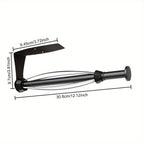 Single-Hand Soft-Damping Paper Towel Holder (Wall/Under-Cabinet Mount)