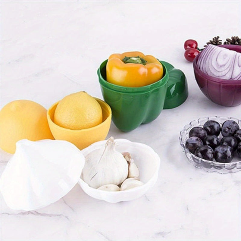 Clear Reusable Flip-Top Produce Keepers (Set of 5)