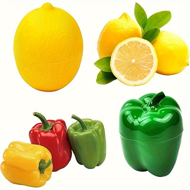 Clear Reusable Flip-Top Produce Keepers (Set of 5)