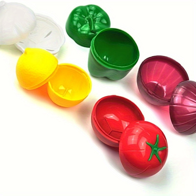 Clear Reusable Flip-Top Produce Keepers (Set of 5)