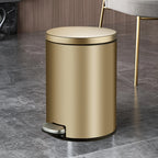 Polished Stainless Steel Step-On Waste Bin (9.5L)