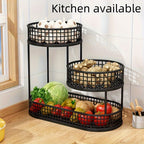 Cast Iron Multi-Tier Oval Fruit Basket