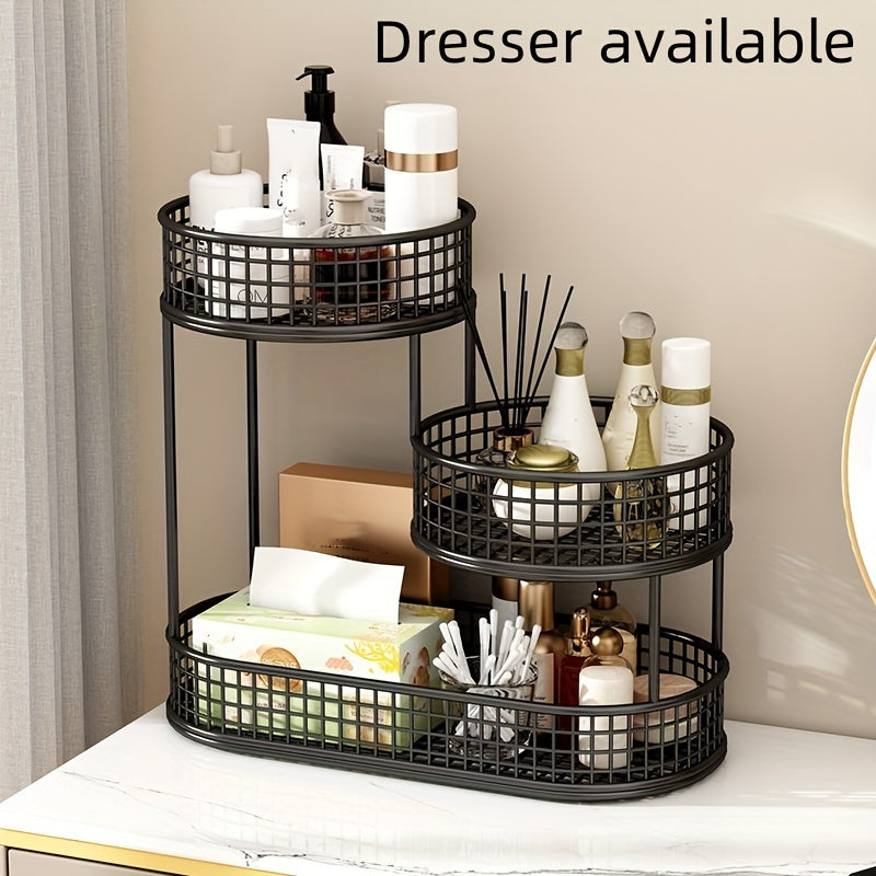 Cast Iron Multi-Tier Oval Fruit Basket