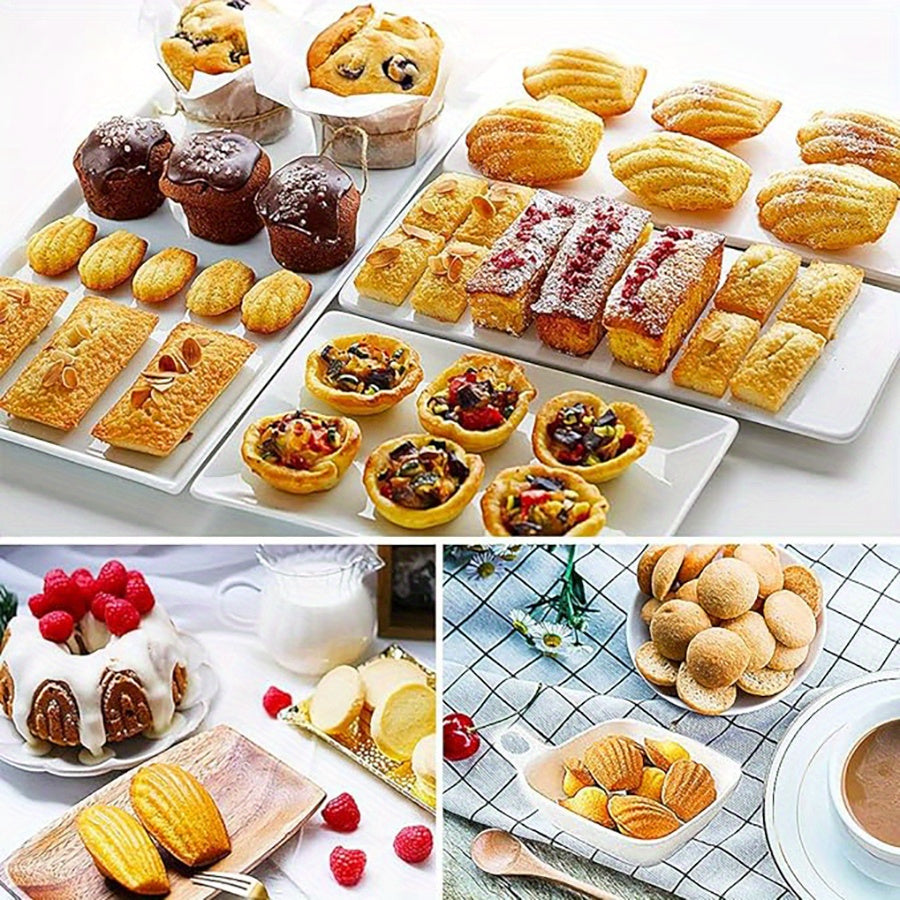 Oven-Safe Silicone Multi-Shape Baking Mold Set