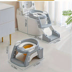 2-in-1 Foldable Anti-Slip Toddler Potty Seat