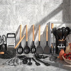 Heat-Resistant Silicone & Dishwasher-Safe Utensil Set (37/44 Pcs)
