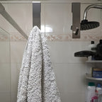 Stainless Steel Anti-Slip Shower Door Hooks (Set of 2)