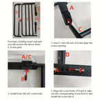 Wider & Thicker Hooks Wall-Mount Folding Towel Rack